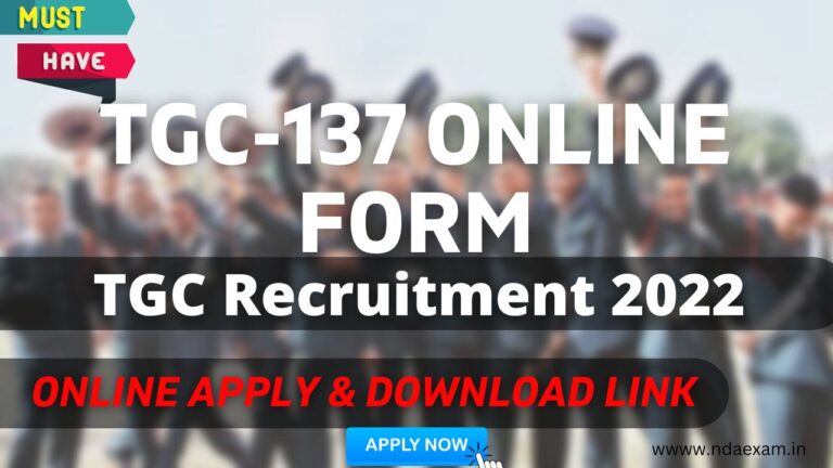Indian Army TGC 137 Recruitment 2022 Apply Online